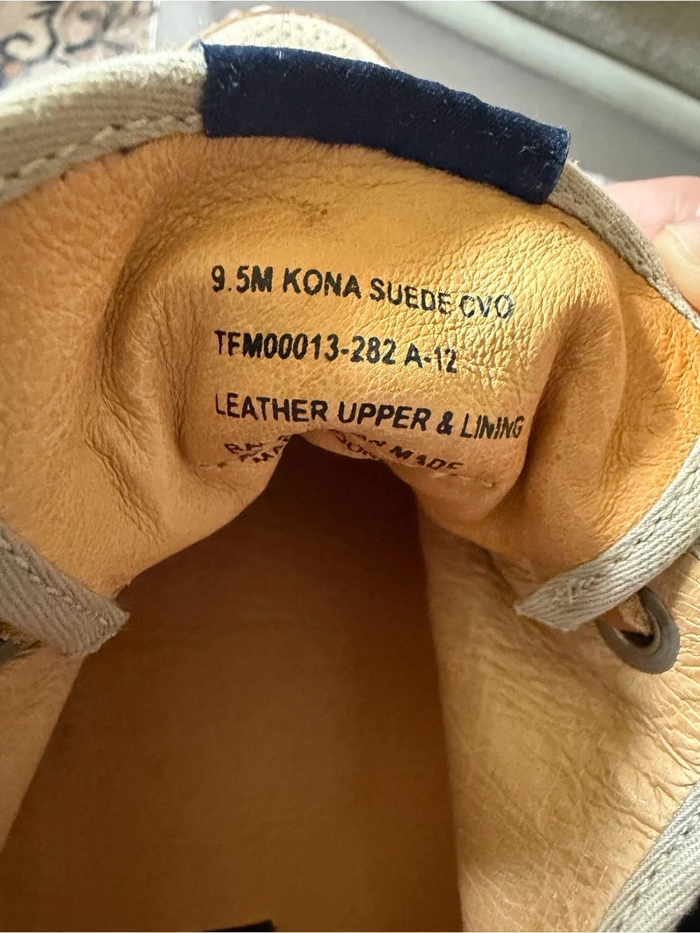 Tommy Bahama perforated suede